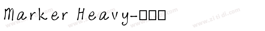 Marker Heavy字体转换
